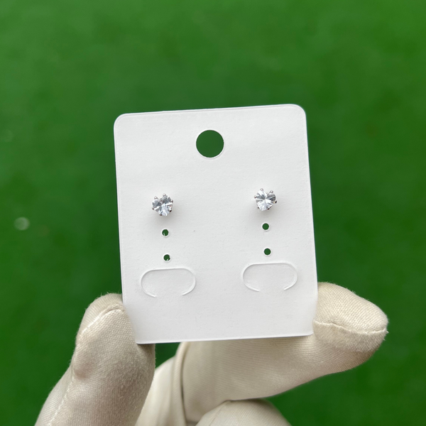 RICH HEART CUT DIAMOND EARRING 3mm