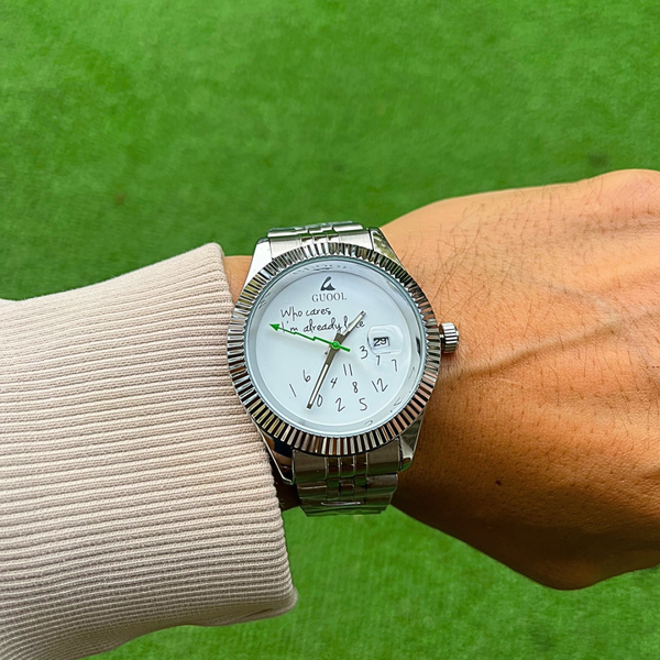 RICH WHO CARES WATCH (Stainless Steel)