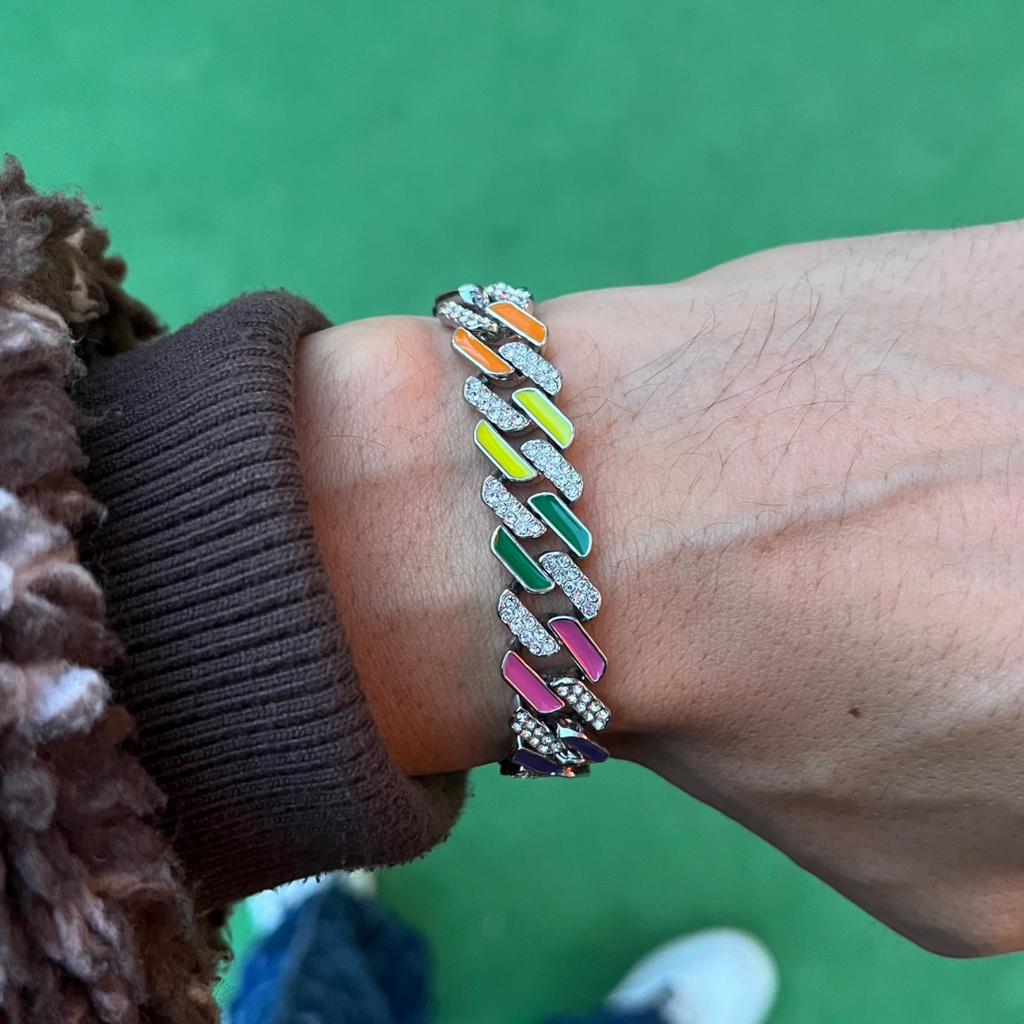 RICH RAINBOW DIAMOND MIAMI BRACELET