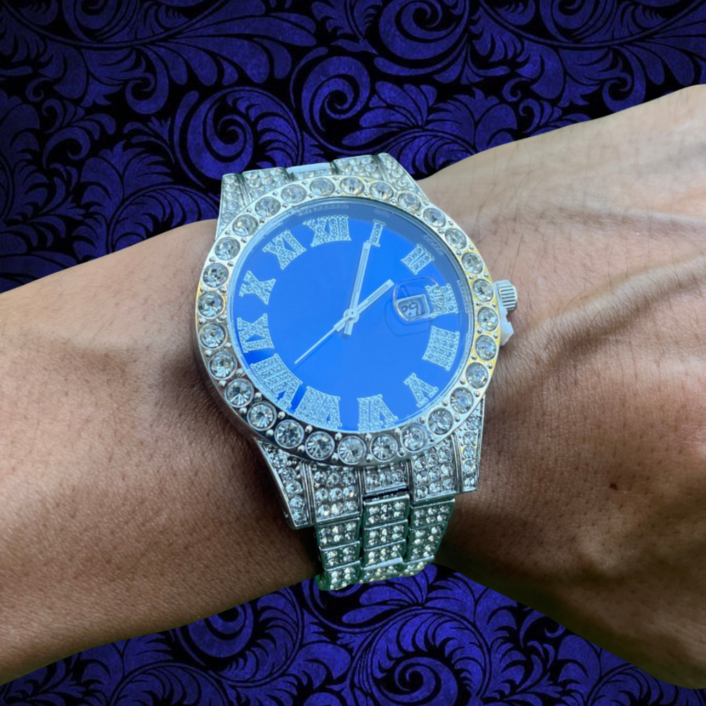 RICH DOUBLE DARK BLUE WATCH