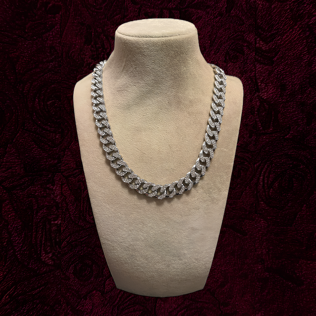 RICH ICED OUT CUBAN CHAIN 12mm (Bakır)