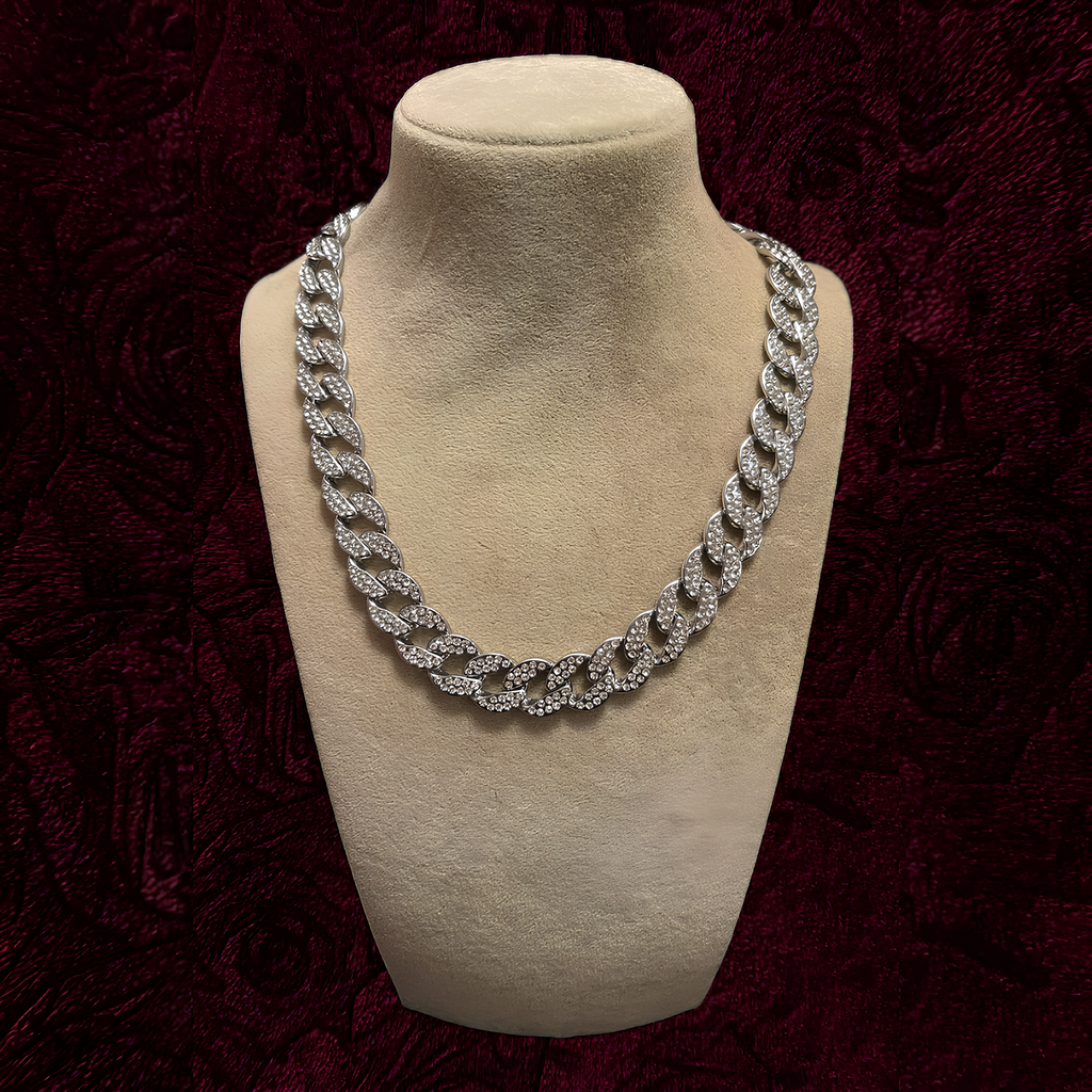 RICH ICED OUT UNIQUE CUBAN CHAIN (Bakır)