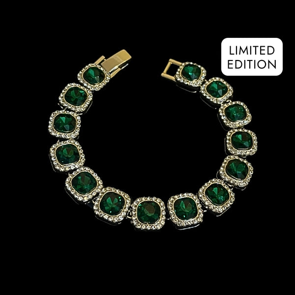 RICH ZUMRUDI BAGUETTE DIAMOND BİLEKLİK