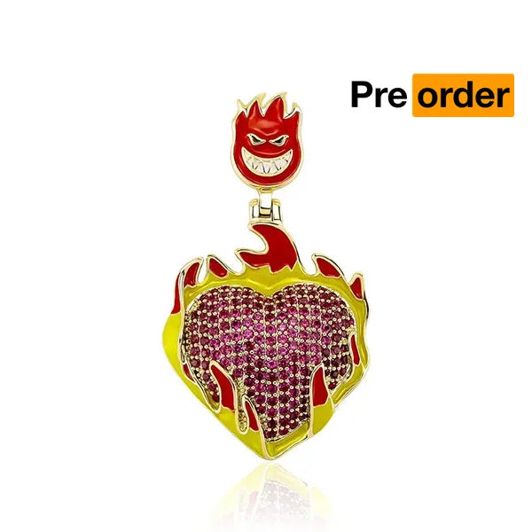 RICH COOL FIRE HEART(Gold Plated)