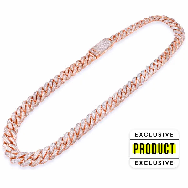 RICH CUBAN CHAIN 10K REAL GOLD 246g & REAL DIAMOND 32ct (14K Gerçek Altın & Gerçek Elmas)