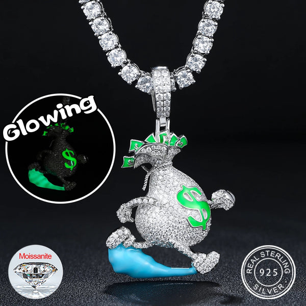 RICH WALKING MONEY (925K Real Silver x Moissanite)