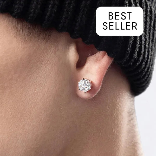 RICH DIAMOND EARRING 6mm