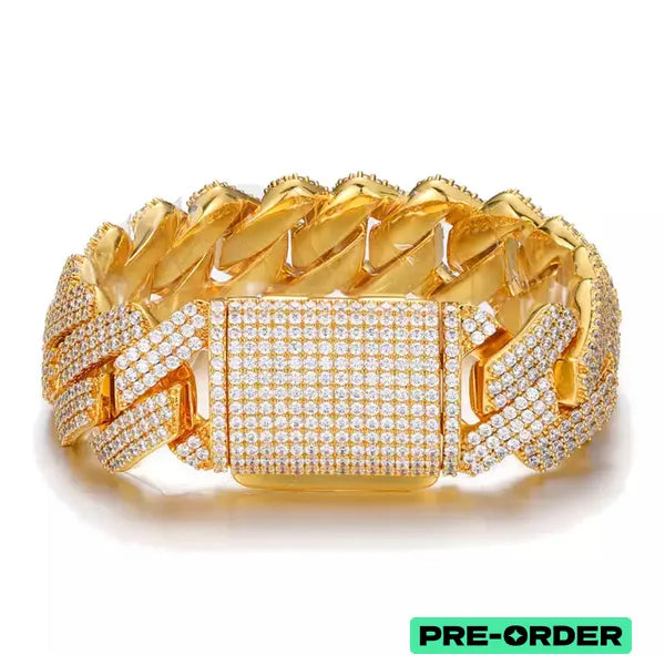 RICH KING ROYAL BRACELET 25mm (Gold Plated)